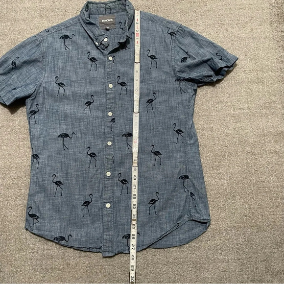 Bonobos Slim Fit Flamingo Short Sleeve Shirt - Picture 7 of 7